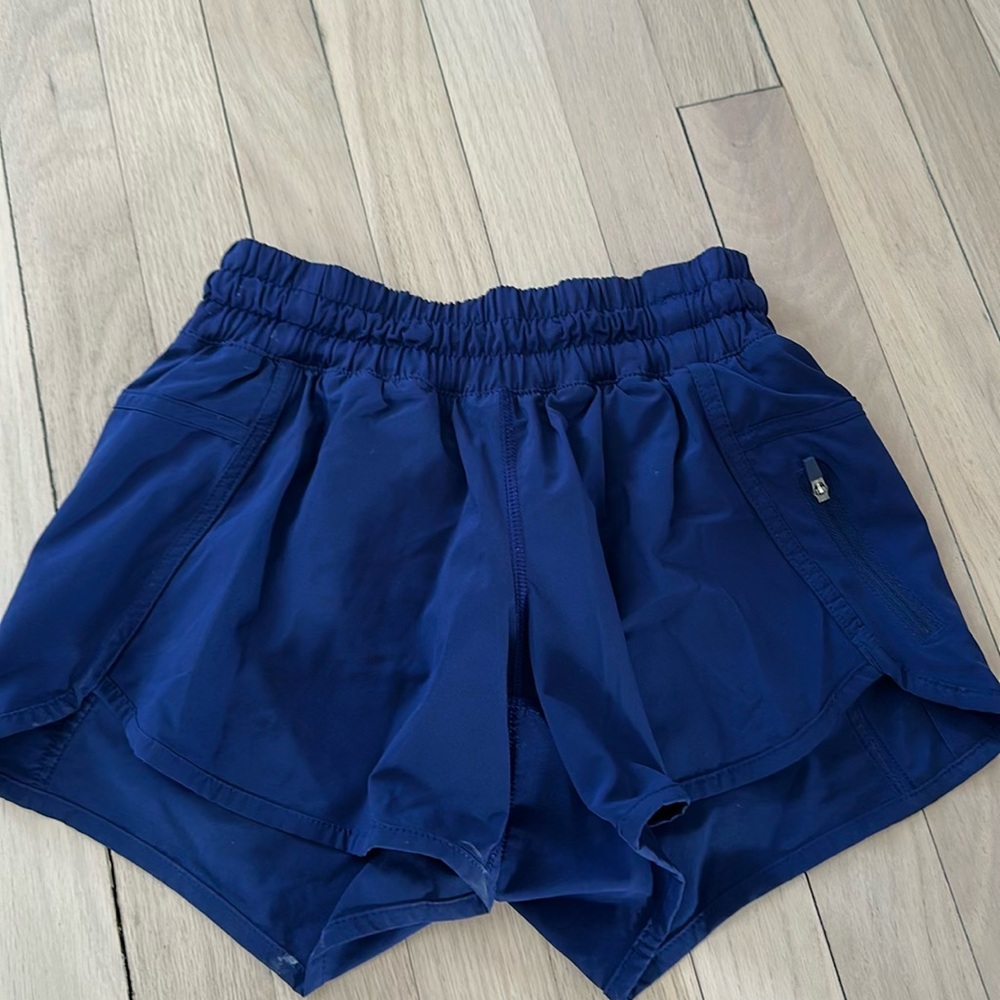 Lululemon Athletica Blue Athletic Shorts with Elastic Waistband